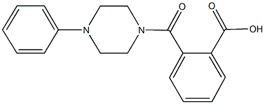 2-[(4-phenyl-1-piperazinyl)carbonyl]benzoic acid Structure