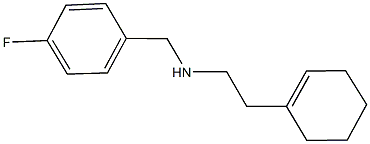 N-[2-(1-cyclohexen-1-yl)ethyl]-N-(4-fluorobenzyl)amine,,结构式