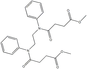  methyl 4-({2-[(4-methoxy-4-oxobutanoyl)anilino]ethyl}anilino)-4-oxobutanoate