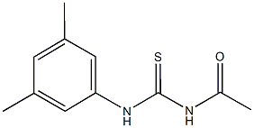 N-acetyl-N'-(3,5-dimethylphenyl)thiourea Structure