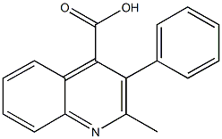 2-methyl-3-phenyl-4-quinolinecarboxylic acid,,结构式