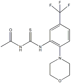 N-acetyl-N'-[2-(4-morpholinyl)-5-(trifluoromethyl)phenyl]thiourea Structure