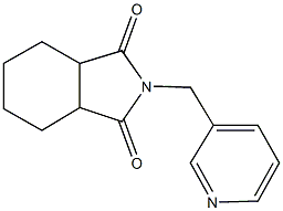 2-(3-pyridinylmethyl)hexahydro-1H-isoindole-1,3(2H)-dione,,结构式