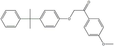 1-(4-methoxyphenyl)-2-[4-(1-methyl-1-phenylethyl)phenoxy]ethanone Structure