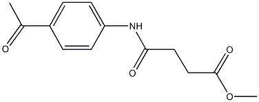 methyl 4-(4-acetylanilino)-4-oxobutanoate 化学構造式