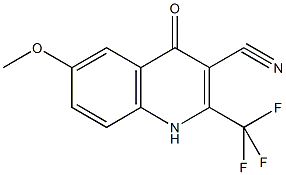 6-methoxy-4-oxo-2-(trifluoromethyl)-1,4-dihydro-3-quinolinecarbonitrile|