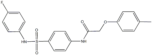 N-{4-[(4-fluoroanilino)sulfonyl]phenyl}-2-(4-methylphenoxy)acetamide Structure