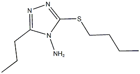  3-(butylsulfanyl)-5-propyl-4H-1,2,4-triazol-4-ylamine