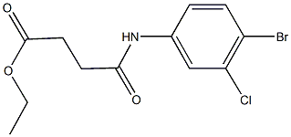 ethyl 4-(4-bromo-3-chloroanilino)-4-oxobutanoate Structure