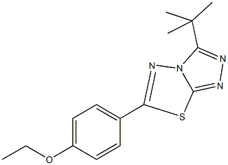 4-(3-tert-butyl[1,2,4]triazolo[3,4-b][1,3,4]thiadiazol-6-yl)phenyl ethyl ether Structure