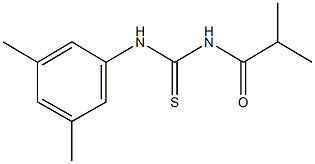 N-(3,5-dimethylphenyl)-N'-isobutyrylthiourea Struktur