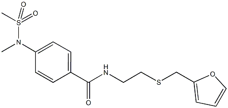 N-{2-[(2-furylmethyl)sulfanyl]ethyl}-4-[methyl(methylsulfonyl)amino]benzamide