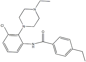 N-[3-chloro-2-(4-ethyl-1-piperazinyl)phenyl]-4-ethylbenzamide