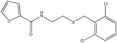 N-{2-[(2,6-dichlorobenzyl)sulfanyl]ethyl}-2-furamide Struktur