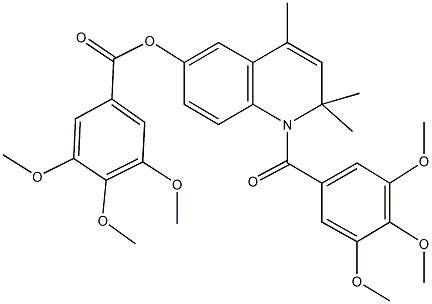 2,2,4-trimethyl-1-(3,4,5-trimethoxybenzoyl)-1,2-dihydro-6-quinolinyl 3,4,5-trimethoxybenzoate