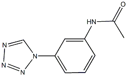 N-[3-(1H-tetraazol-1-yl)phenyl]acetamide 化学構造式