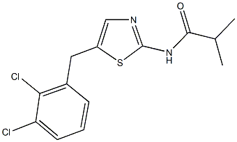 N-[5-(2,3-dichlorobenzyl)-1,3-thiazol-2-yl]-2-methylpropanamide Structure