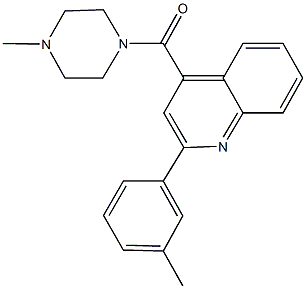 2-(3-methylphenyl)-4-[(4-methyl-1-piperazinyl)carbonyl]quinoline