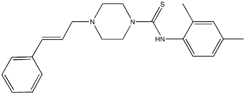 4-cinnamyl-N-(2,4-dimethylphenyl)-1-piperazinecarbothioamide|