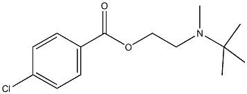 2-[tert-butyl(methyl)amino]ethyl 4-chlorobenzoate 化学構造式