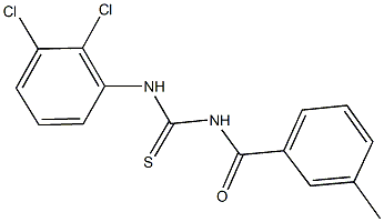 N-(2,3-dichlorophenyl)-N'-(3-methylbenzoyl)thiourea Struktur