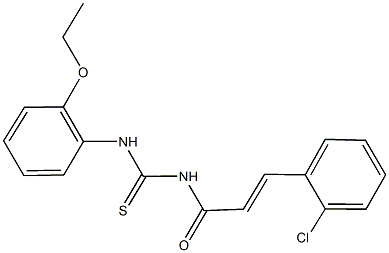 N-[3-(2-chlorophenyl)acryloyl]-N'-(2-ethoxyphenyl)thiourea Structure