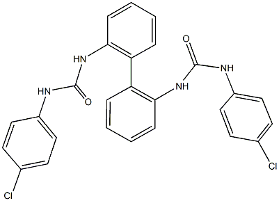 2,2'-bis{[(4-chloroanilino)carbonyl]amino}-1,1'-biphenyl 结构式