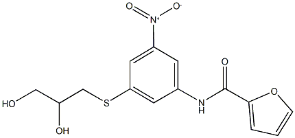  N-{3-[(2,3-dihydroxypropyl)sulfanyl]-5-nitrophenyl}-2-furamide