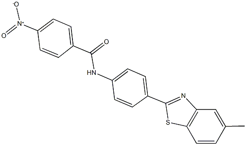  4-nitro-N-[4-(5-methyl-1,3-benzothiazol-2-yl)phenyl]benzamide