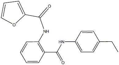 N-{2-[(4-ethylanilino)carbonyl]phenyl}-2-furamide