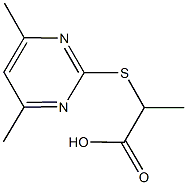 2-[(4,6-dimethyl-2-pyrimidinyl)sulfanyl]propanoic acid|