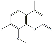 7,8-dimethoxy-4-methyl-2H-chromen-2-one 结构式