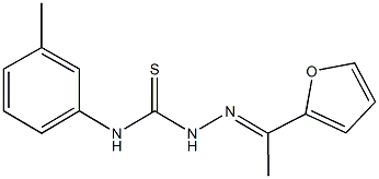 1-(2-furyl)ethanone N-(3-methylphenyl)thiosemicarbazone,,结构式