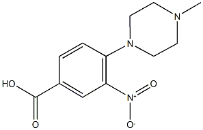 3-nitro-4-(4-methyl-1-piperazinyl)benzoic acid Structure