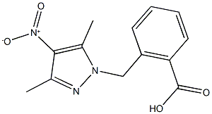 2-({4-nitro-3,5-dimethyl-1H-pyrazol-1-yl}methyl)benzoic acid Structure