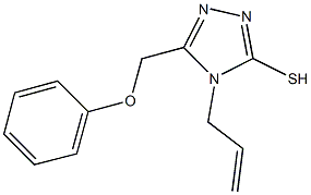 4-allyl-5-(phenoxymethyl)-4H-1,2,4-triazol-3-yl hydrosulfide 结构式