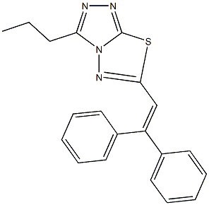 6-(2,2-diphenylvinyl)-3-propyl[1,2,4]triazolo[3,4-b][1,3,4]thiadiazole