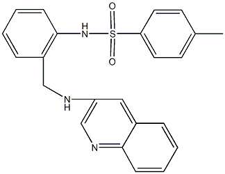 4-methyl-N-{2-[(3-quinolinylamino)methyl]phenyl}benzenesulfonamide Struktur