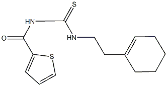 N-[2-(1-cyclohexen-1-yl)ethyl]-N'-(2-thienylcarbonyl)thiourea|