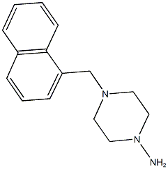 4-(1-naphthylmethyl)-1-piperazinamine Struktur