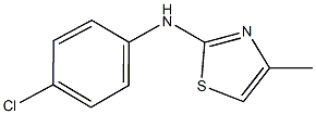 N-(4-chlorophenyl)-N-(4-methyl-1,3-thiazol-2-yl)amine Structure