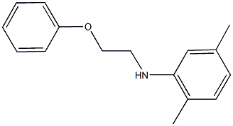 2,5-dimethyl-N-(2-phenoxyethyl)aniline 化学構造式
