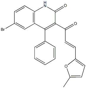 6-bromo-3-[3-(5-methyl-2-furyl)acryloyl]-4-phenyl-2(1H)-quinolinone