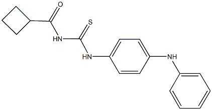 N-(4-anilinophenyl)-N'-(cyclobutylcarbonyl)thiourea Structure