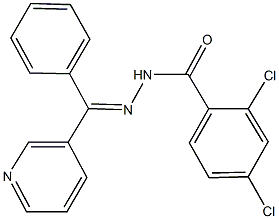 2,4-dichloro-N'-[phenyl(3-pyridinyl)methylene]benzohydrazide Struktur
