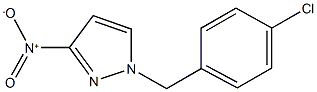 1-(4-chlorobenzyl)-3-nitro-1H-pyrazole 化学構造式