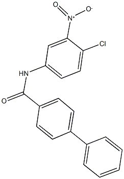 N-{4-chloro-3-nitrophenyl}[1,1'-biphenyl]-4-carboxamide Structure