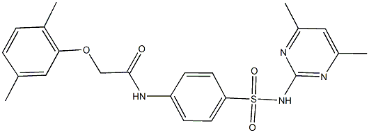 2-(2,5-dimethylphenoxy)-N-(4-{[(4,6-dimethylpyrimidin-2-yl)amino]sulfonyl}phenyl)acetamide