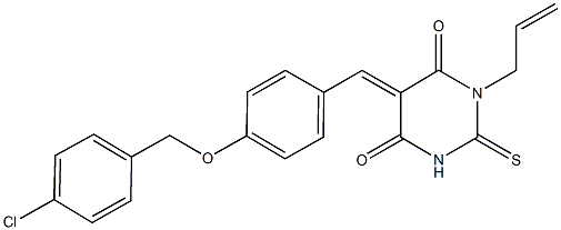  1-allyl-5-{4-[(4-chlorobenzyl)oxy]benzylidene}-2-thioxodihydropyrimidine-4,6(1H,5H)-dione