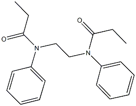 N-phenyl-N-[2-(propionylanilino)ethyl]propanamide 化学構造式